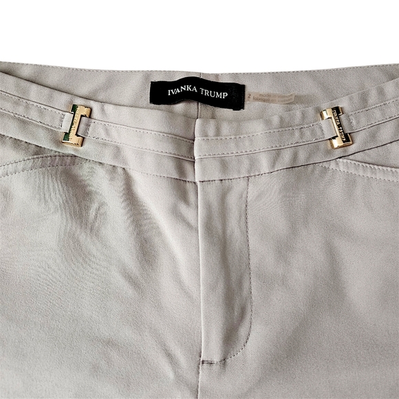 Ivanka Trump Gray Slim Ankle Pants - Size 2 - Picture 3 of 13